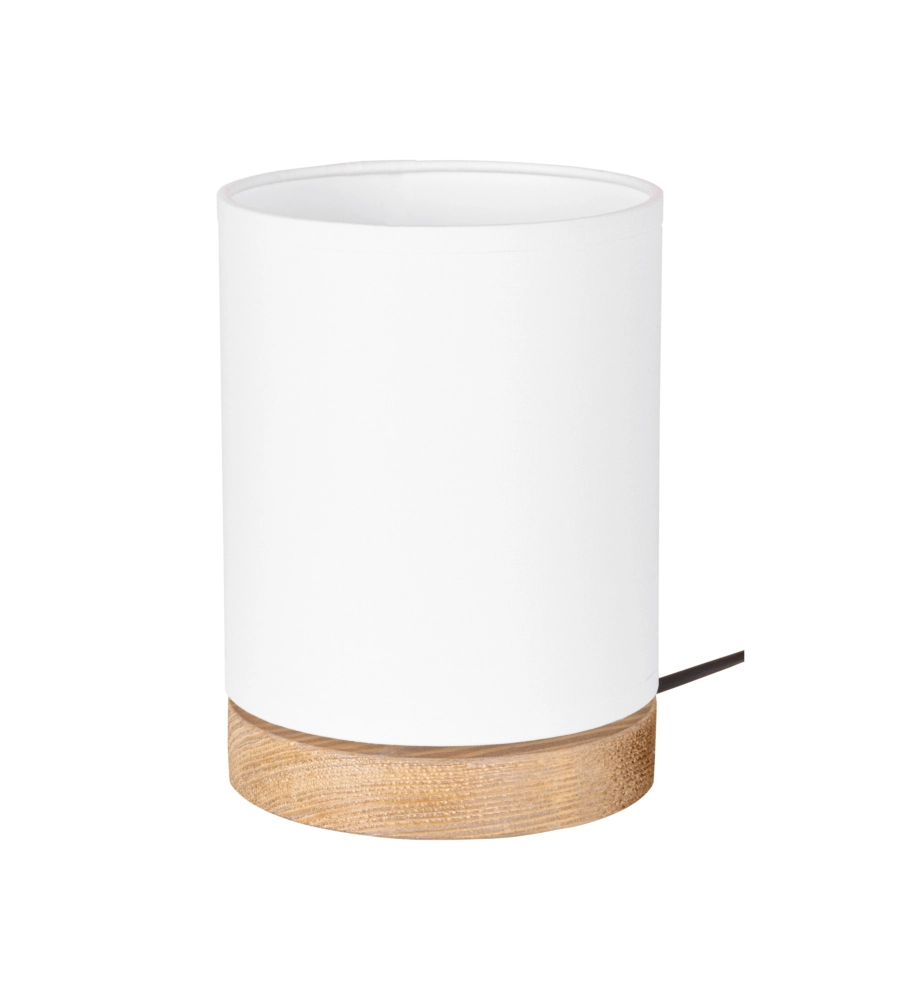LAMPADA DA TAVOLO ONLI "KAMO" LEGNO E TESSUTO, E27